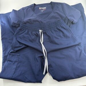 Grey's Anatomy by Barco Women's Navy Blue Scrub Set